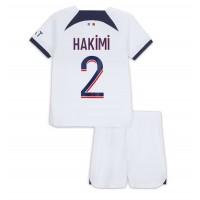 Camisa de time de futebol Paris Saint-Germain Achraf Hakimi #2 Replicas 2º Equipamento Infantil 2023-24 Manga Curta (+ Calças curtas)